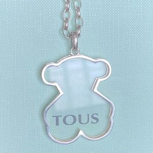 Tous silver bear pendant and silver chain